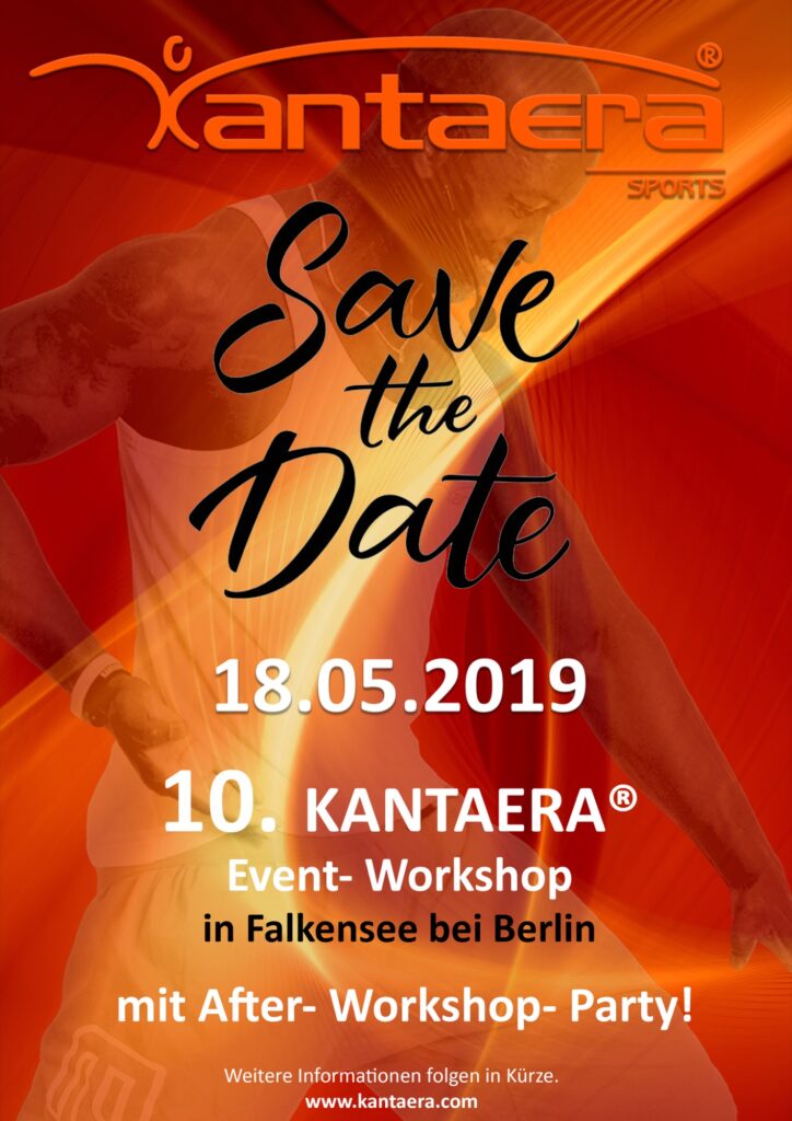 Flyer: 10. KANTAERA®-Workshop „ON TOUR“ in Falkensee am 18.05.2019 mit After-Workshop-Party