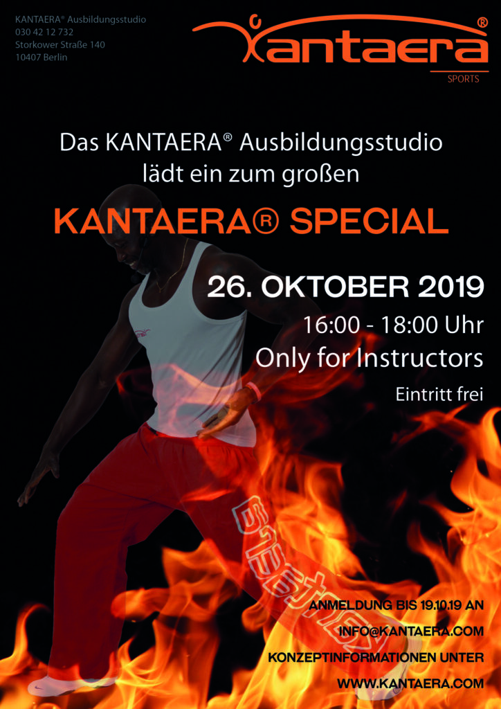 Einladung zum KANTAERA® SPECIAL für Instructors am 26.10.2019 in Berlin
